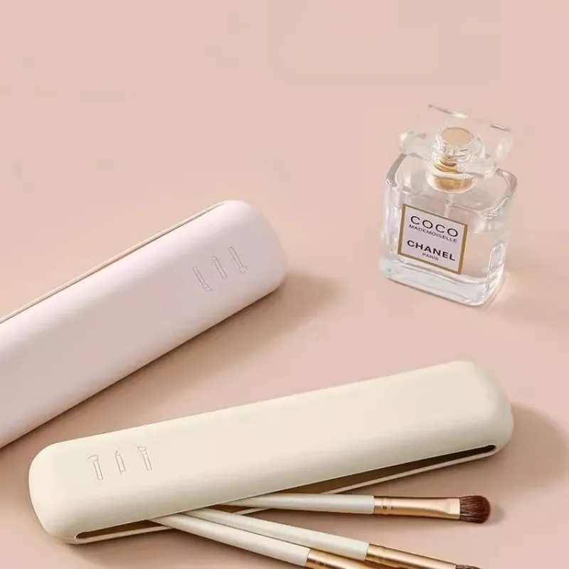 Silicone cosméticos escovas saco de armazenamento viagem maquiagem escova bolsa portátil à prova dwaterproof água compõem esponja organizador caso ferramentas beleza