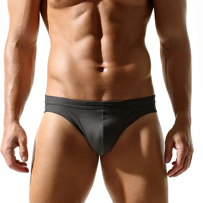 Sexy Men Open Butt Underwear Fashion Hollow Out Bikini Trunks Male Breathable Underpants Low Rise Bulge Pouch Panties Lingerie — image 14