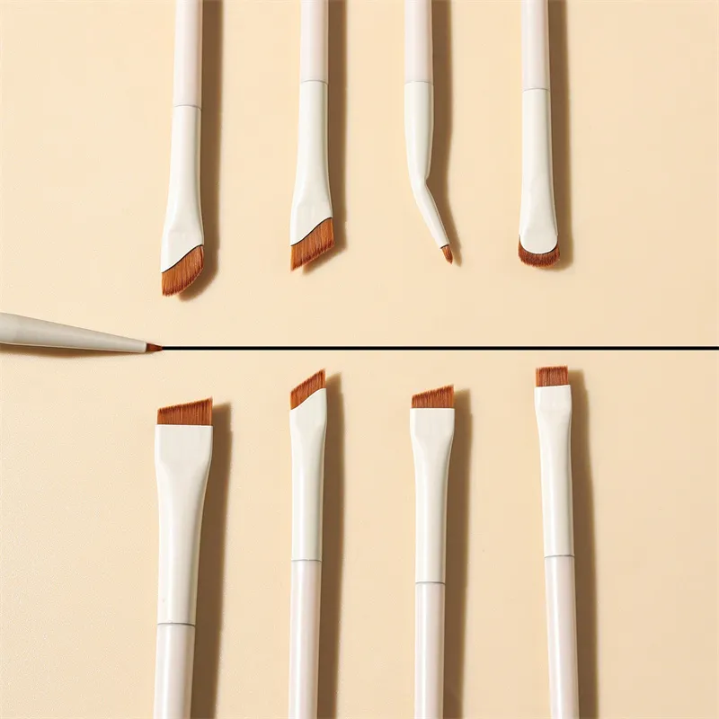 1/3/7/9 τεμ. White Upgrade Blade Eyeliner Brush Πινέλα μακιγιάζ ματιών Σετ εξαιρετικά λεπτή λεπτή γωνία επίπεδη βούρτσα φρυδιών ακριβής λεπτομέρεια — image 4