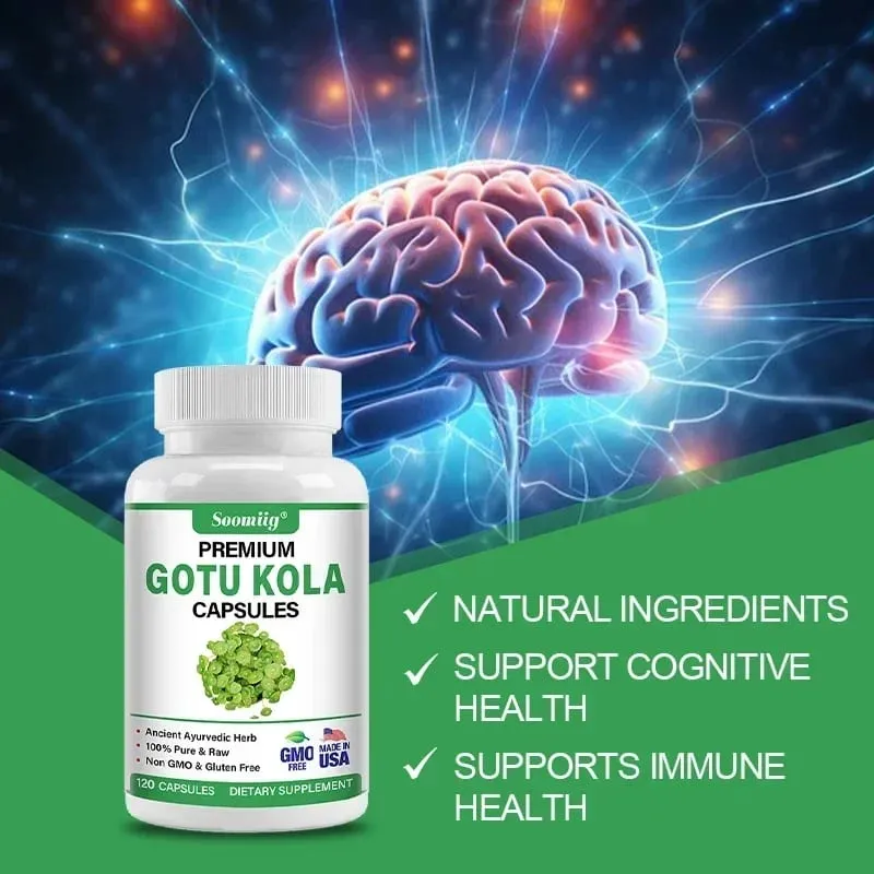 Premium Centella Asiatica Capsules - Brain Supplement - Brain & Nervous System Calm Mental Clarity Improve Skin — image 5