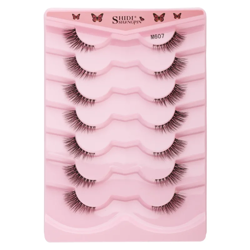 Half EyeLashes Φυσικές χνουδωτές ψεύτικες βλεφαρίδες Cat Eye Lash 3D Faux Mink Lashes Εργαλείο μακιγιάζ για επέκταση βλεφαρίδων με φτερωτές — image 8