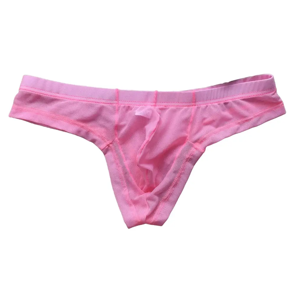 Men G Strings Transparent Mesh Low Waist Sissy Pouch Sexy Lingerie Ultra Hot Underwear For Man Japanese Thongs Men's Underpants — image 3