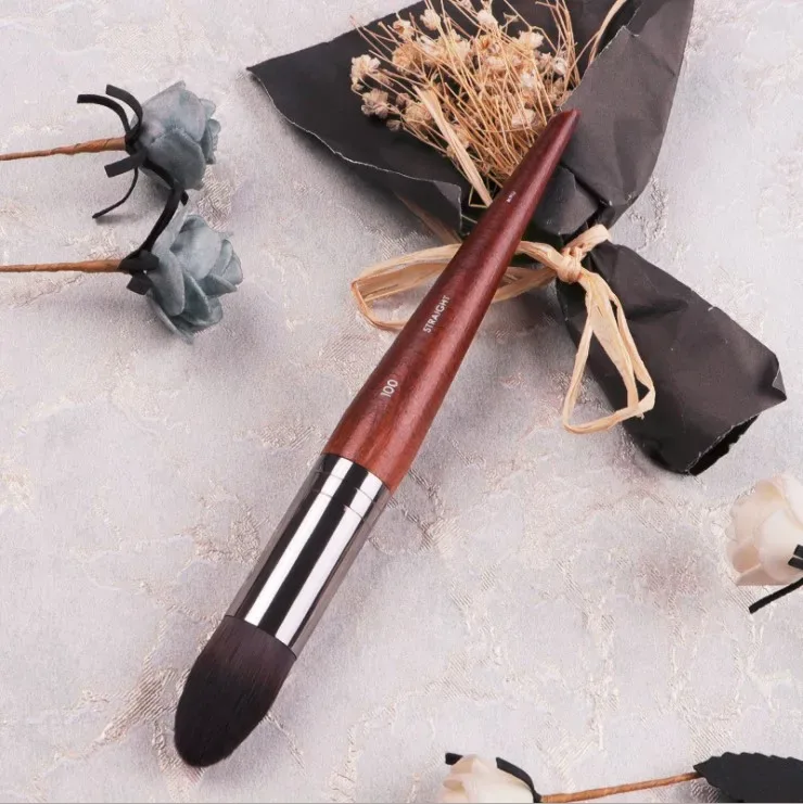 1 τμχ MF Φυσικό ξύλο Μαλακά πινέλα μακιγιάζ Powder Foundation Concealer Make Up Brush Blush Συνθετικά μαλλιά Σκιά εργαλεία υψηλής ποιότητας — image 11