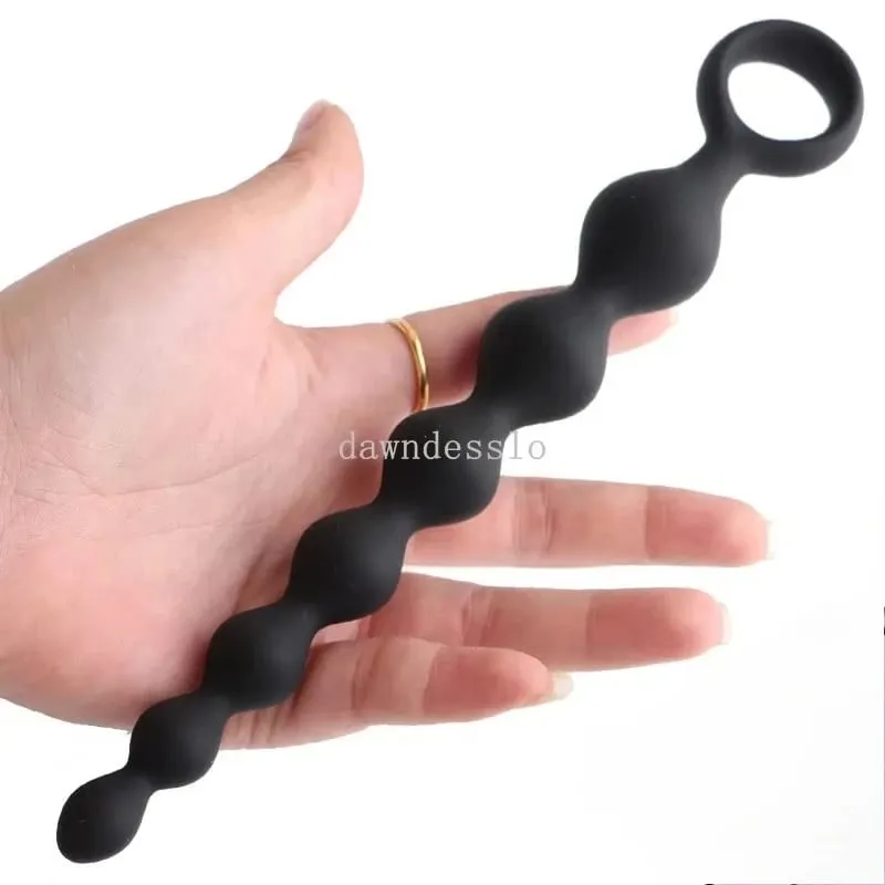 20CM Silicone Anal Beads Prostate Stimulator Ball Butt Plug Anal Plug 18+ Adult Women Men Couple Flirt Gay Erotic SM Sex Toys