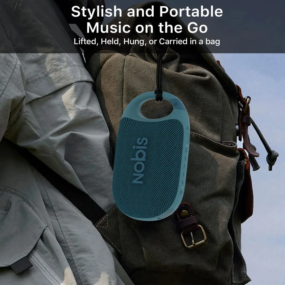 Portable Bluetooth Speaker with App Clip N1 Speaker Beat Mode Up to 24H Playtime IP68 Waterproof BT 5.3 HD Sound Stereo Pairing Custom EQ Perfect for Outdoor Home and Adventure — image 5