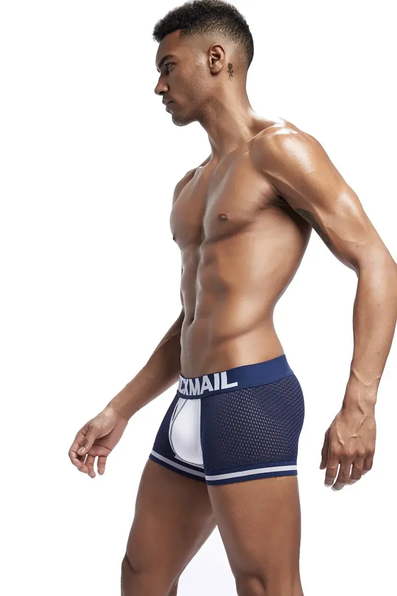 Jockmail Men Boxer Mesh Underwear Breathable Comfortable Soft Comfortable Sports Shorts Adult Man Panties Clothing Lingerie — image 17
