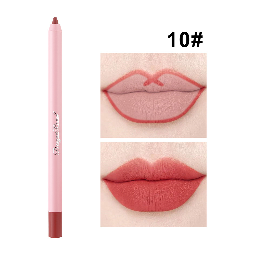 Αδιάβροχη ματ επένδυση χειλιών σε Bean Paste Color Lip Plumping Lipstick Pen Non-Fading Lip Liner Αδιάβροχο και ανθεκτικό στον ιδρώτα Ματ Lip Liner μακράς διαρκείας στυλό Plump Lip Lipstick One-Second — image 9