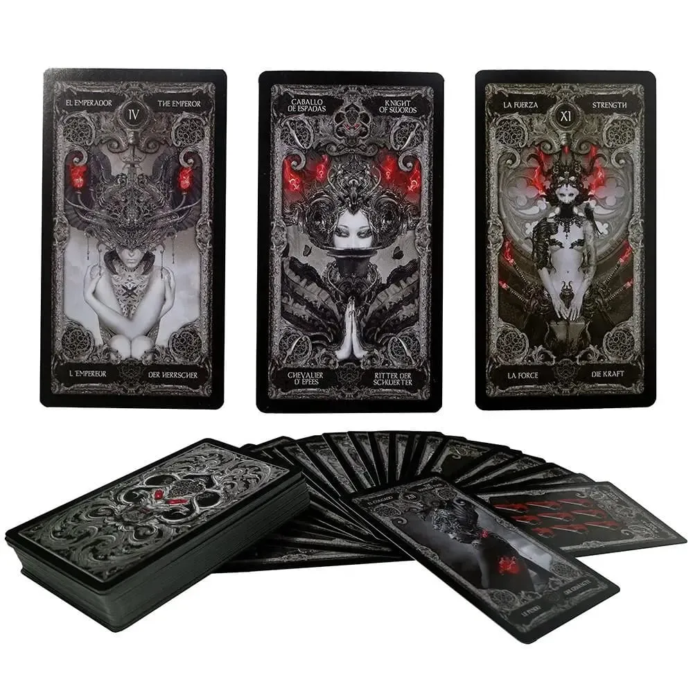10.3*6cm XIII Dark Tarot Cards Deck Board Game English Mysterious Divination Fate — image 2