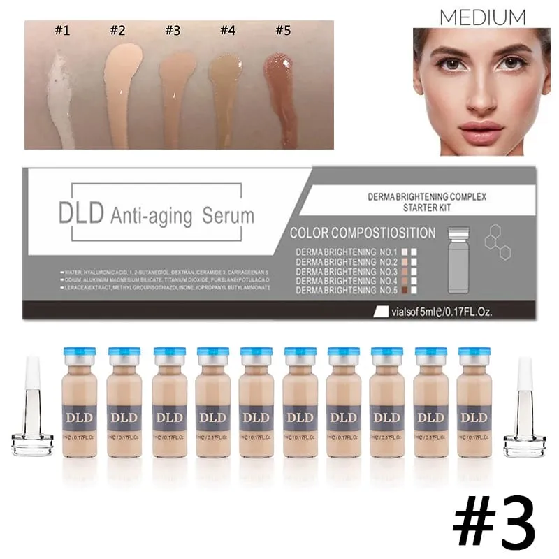 10 בקבוקונים Korea BB Cream Glow Essence ערכת התחלה למתחילים Niacinamide Moisturizing Foundation Cream טיפוח עור הפנים