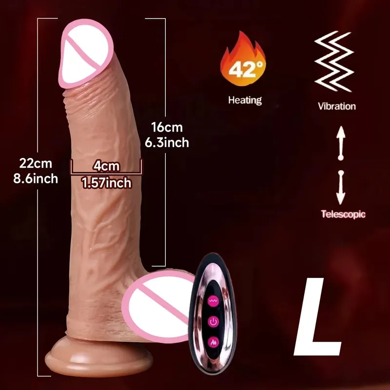 Realistic Dildo Vibrator Thrust Penis Tongue Licking Clitoris Double Penetration Anal Sex Machine Quick Orgasm For Women Sex Toy