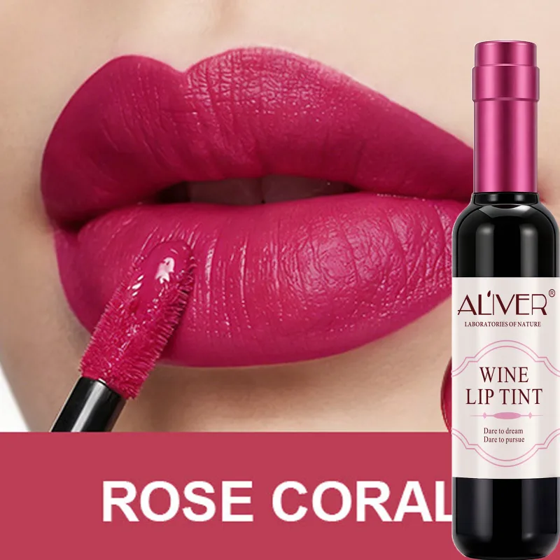 1 τεμ. Ματ Lip Gloss Σχήμα Μπουκαλιού Κόκκινου Κρασιού Σέξι Αντικολλητικό Κύπελλο Βελούδινο Ματ Γυμνό Υγρό Κραγιόν Γυναικείο Μακιγιάζ Lip Gloss — image 10