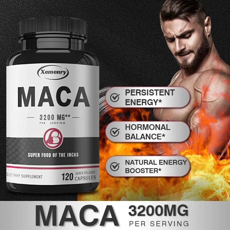 Ultimate Organic Black Maca kapszula-kiegészítő 3200 mg (adagonként) 120 gyors kioldódású kapszula férfi javító formula — image 4