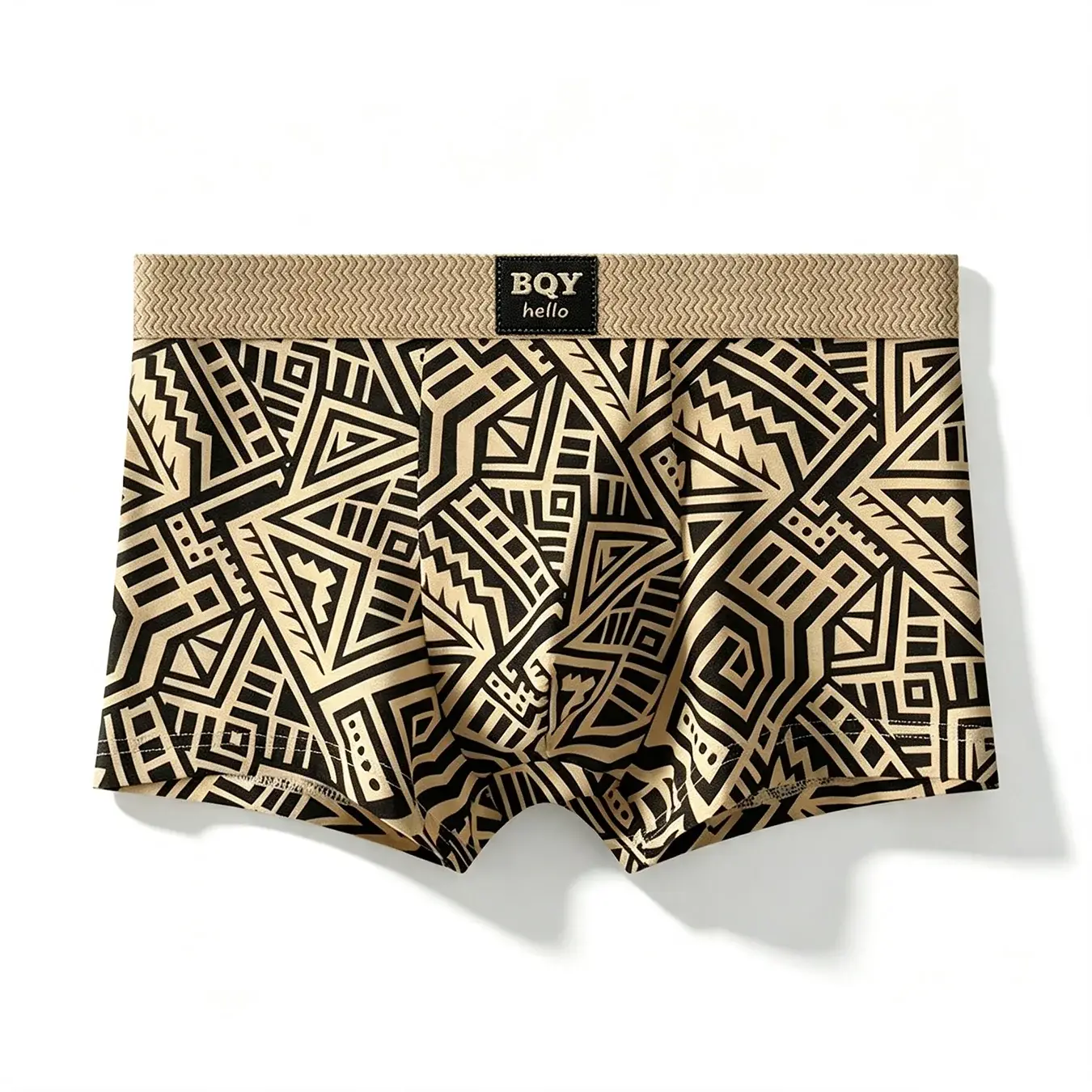 Sous-vêtement confortable et respirant pour hommes, Boxer personnalisé de Style américain imprimé, sous-vêtement carré ethnique rétro tendance