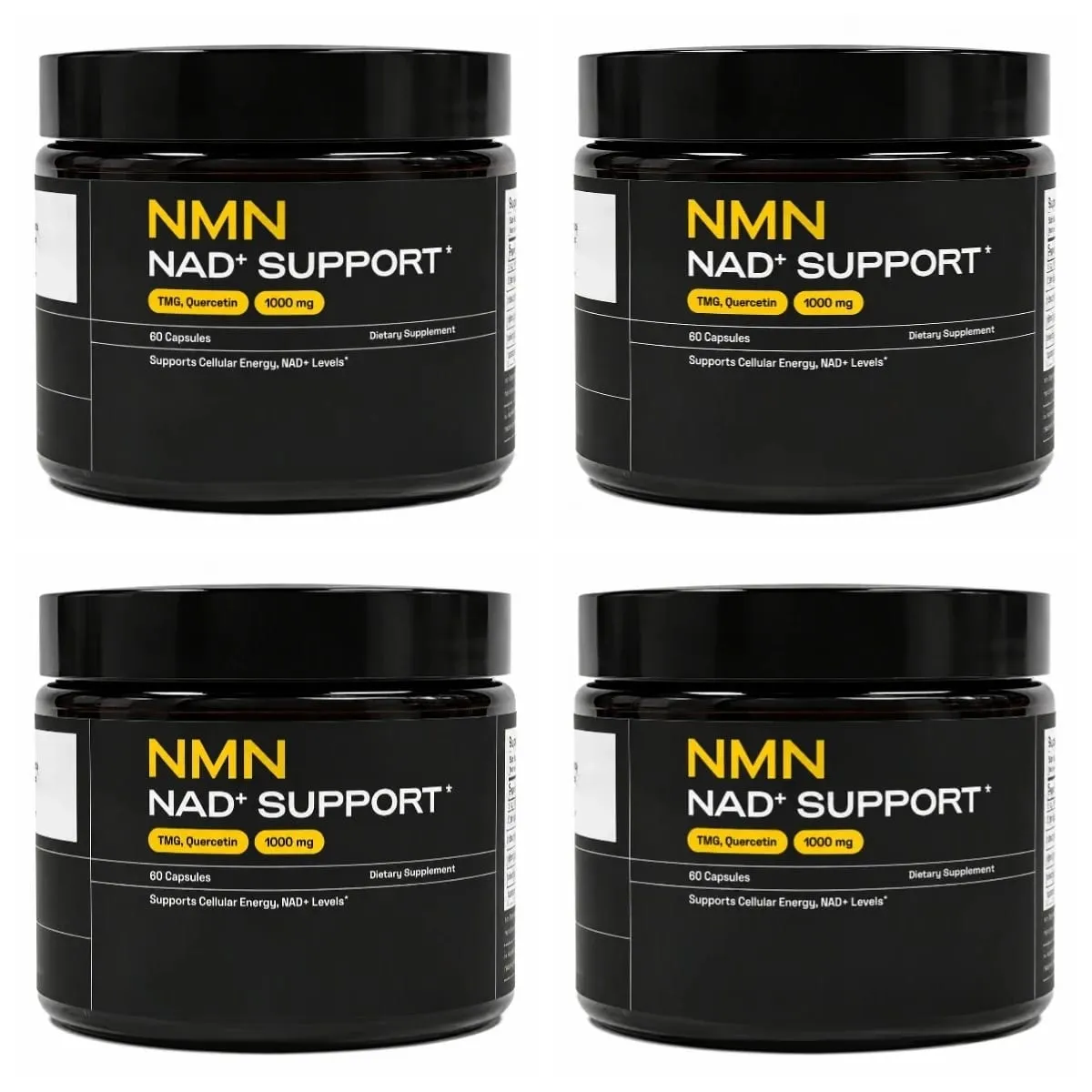 NMN NAD+ Κάψουλες Υποστήριξης 1000mg Υποστηρίζει Επίπεδα Κυτταρικής Ενέργειας Γνωσιακής Υγείας NAD+ με TMG Quercetin 60 Κάψουλες Ενήλικες