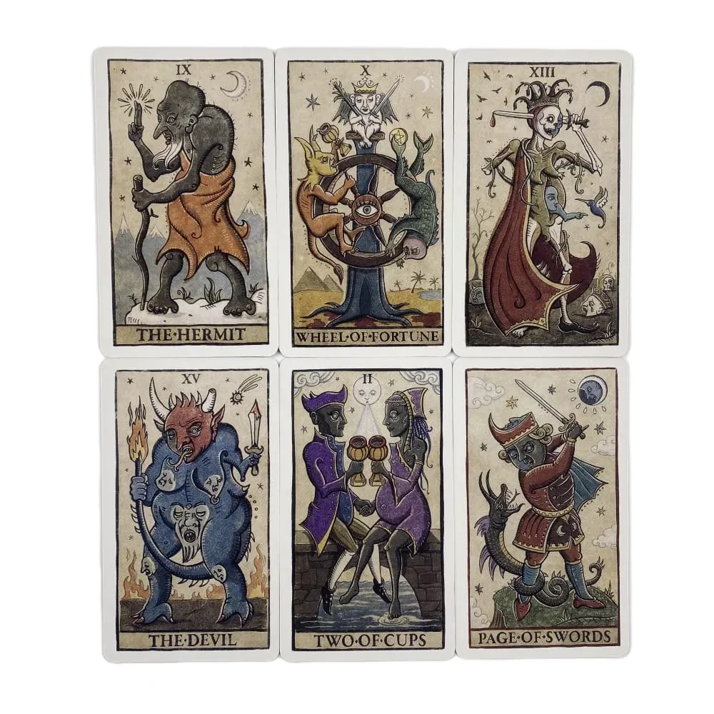 1 τμχ Trionfi Della Luna Κάρτες Ταρώ Μαντικές κάρτες Oracle Divination Edition Creativity ILLUSTRATED Moon επιτραπέζιες κάρτες — image 6