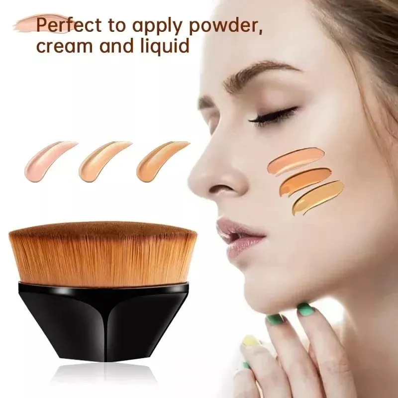 Novo pincel mágico de maquiagem beleza pó rosto blush pincéis portátil profissional escova de fundação grande cosméticos base macia compõem — image 2
