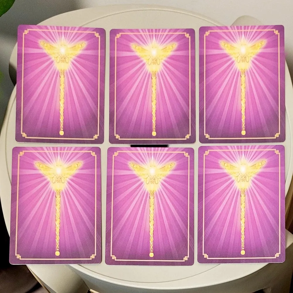 Magical Messages From The Fairies Oracle Deck 44 τμχ Ισπανικές κάρτες τυπωμένες σε χαρτόνι 350GSM με διπλό ανάγλυφο 10,5*7,5cm — image 6