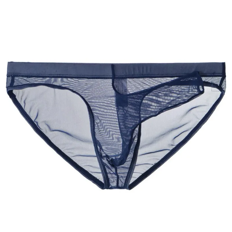 Men\'s Lightweight Mesh Briefs Transparent Elephant Nose Design Ultra Thin Breathable Quick Dry Low Waist Underpants — image 15