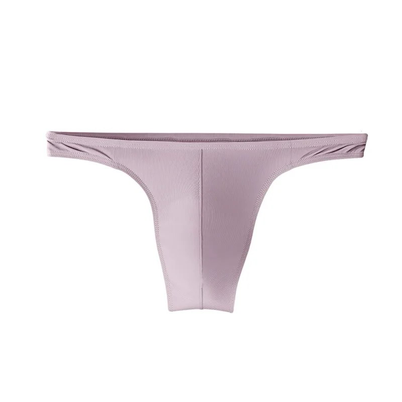 Ice Silk Thongs Men Sexy Underwear Soft Ribbed G-string Breathable Underpants Seamless Panties Male Lingerie Bulge Pouch Briefs — image 15
