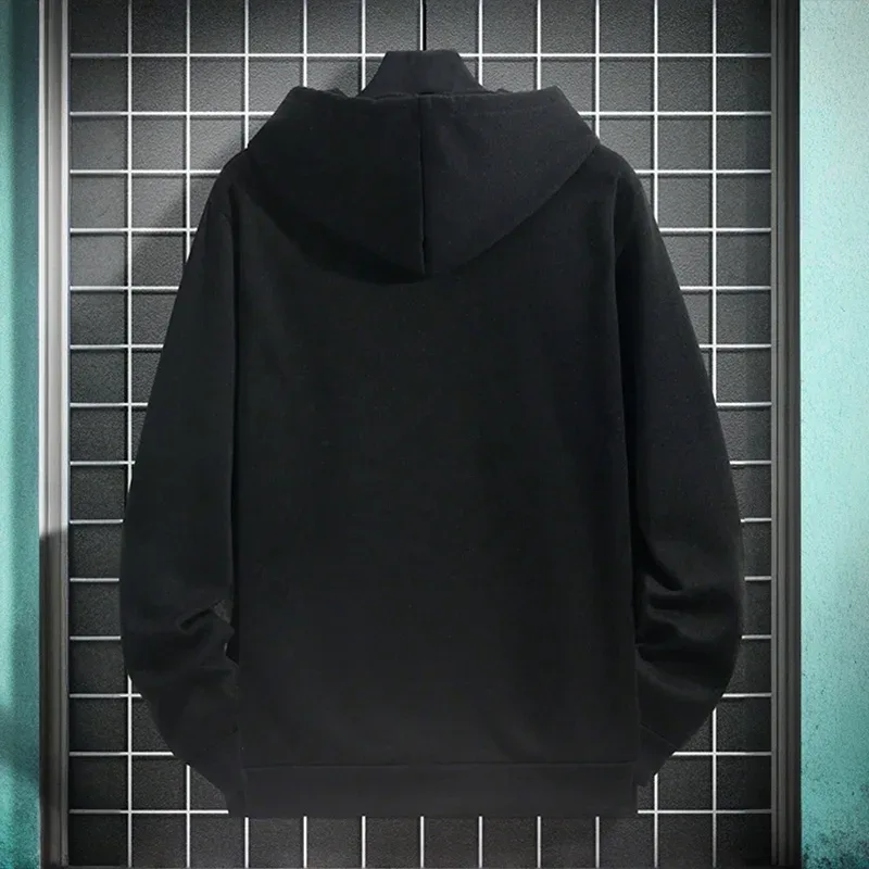 2025 New Arrival Men's Sweatshirt Urban Casual Fashion Hooded Long Sleeve Pullover Autumn Winter Daily Casual Sporty Warm Hoodie — image 7