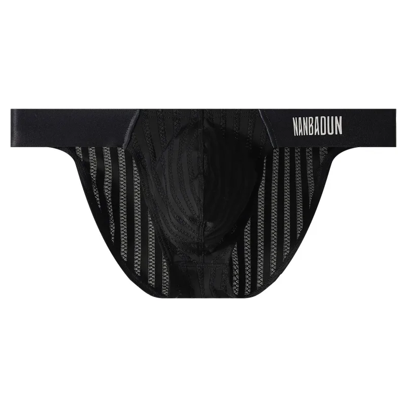 Mens Underwear Briefs Shorts Thin Ice Silk T Panties Man Breathable Solid Transparent Underpants Male Low Rise Brief Homme Ropa — image 1