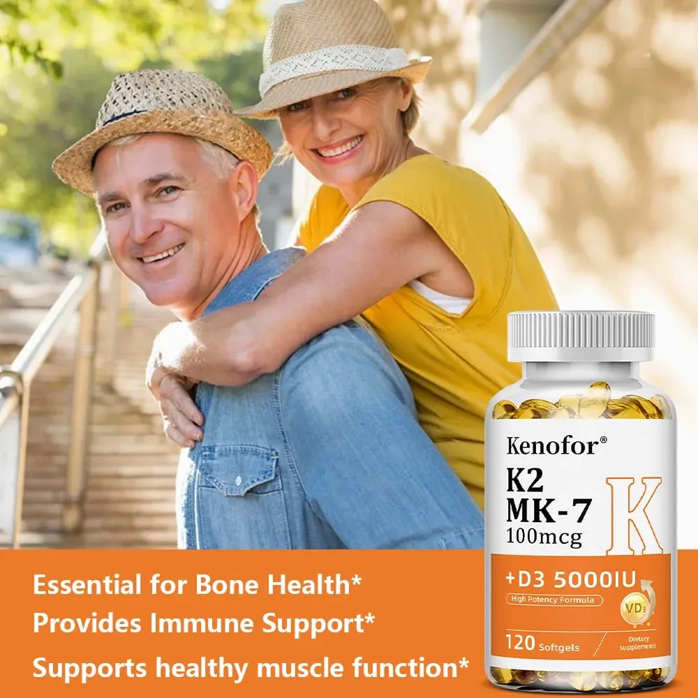 Vitamin D3 5000IU + K2 MK-7 100mcg | Bone Heart & Immune Support — image 4