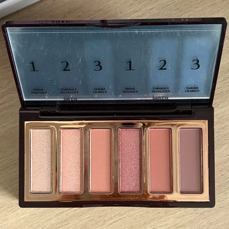 CT Latest Style Multi-color Eyeshadow Palette 6 Color Eye Shadow Cream Love Heart Powder Blusher Lasting Easy to Color Cosmetics