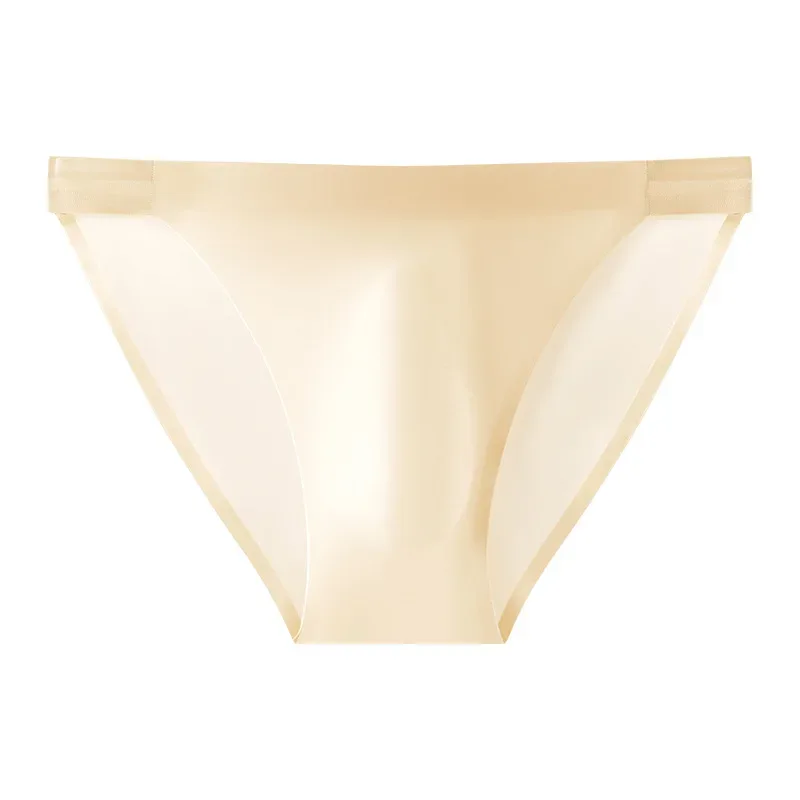 Smooth Seamless Underwear Men Sexy Ice Silk Briefs Quick Drying Underpants Male Breathable Lingerie Male Silky Undies Short Pant — image 18