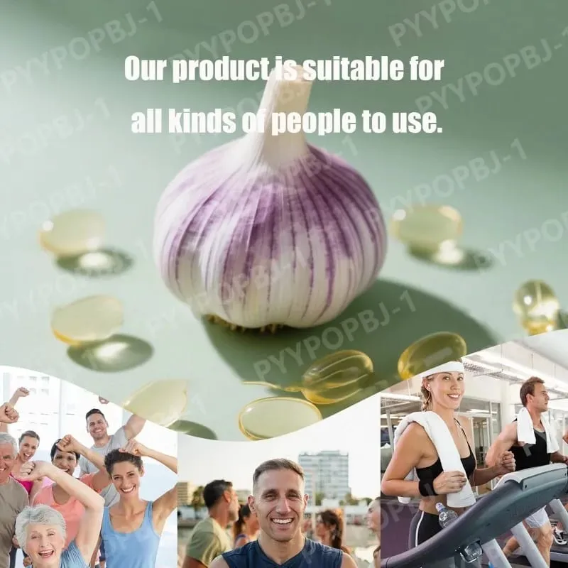 Odorless Garlic Oil Capsules 2 Years Aged Garlic Extract Natural Herbal Supplements Wirh Grown Allium Sativum Bulb 300 Softgels — image 3