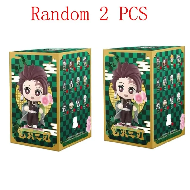 2026 Tanjiro Kamado Nezuko Demon-Slayer Anime Cartoon Figure Blind Box Creative Personalized Statue Ornament Surprise Gift Box — image 12