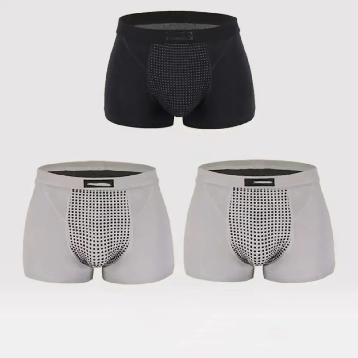 3PC Men's Magnetic Therapy Underwear Upgraded 22 Magnets Boxer Briefs L-6XL Anti-Pain Health Underwear Brazilian Breathable Men — image 7