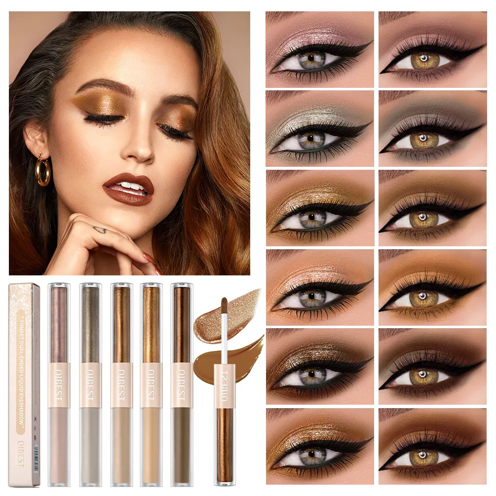 2 σε 1 Stick Pearly Matte Eyeshadow Cream Smooth Nude Eye Makeup Liquid Contour Shadow Stick Αδιάβροχο Shimmer High Light Pen — image 3
