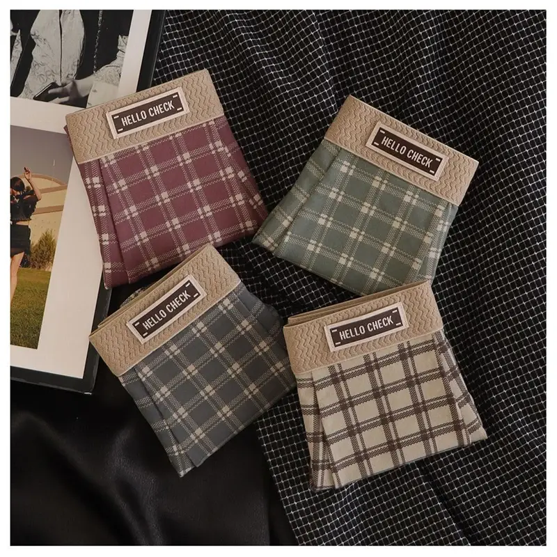 4-Piece Men's Checkered Printed Retro Boxer Shorts, Soft, Comfortable, Breathable Underwear, Men's Seamless Boxer Shorts — image 4