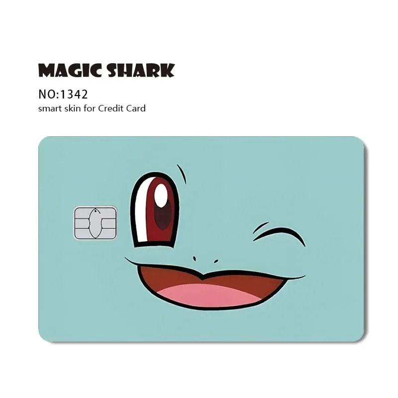 Maigc Shark Cute Pokemons Mewtwo Eevee Pikachu Gengar Sticker Film Cover for Debit Credit Card No Fade — image 18
