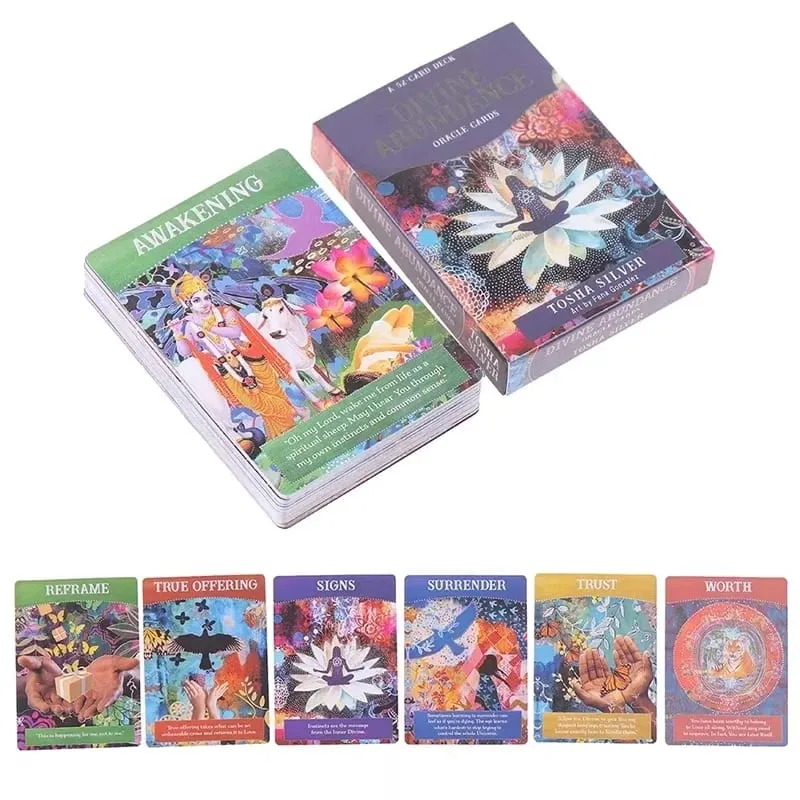 Divine Abundance Oracle Deck Αγγλικά Επεξήγηση Oracle Tarot Card For Divination Fate Beginners Tarot D — image 2