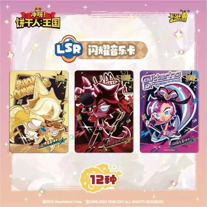 Genuine Cookie Run: Kingdom Cards Braveheart פרק קריספי Pack Escape The Oven Adventure מתנות כרטיסי אוסף אנימה