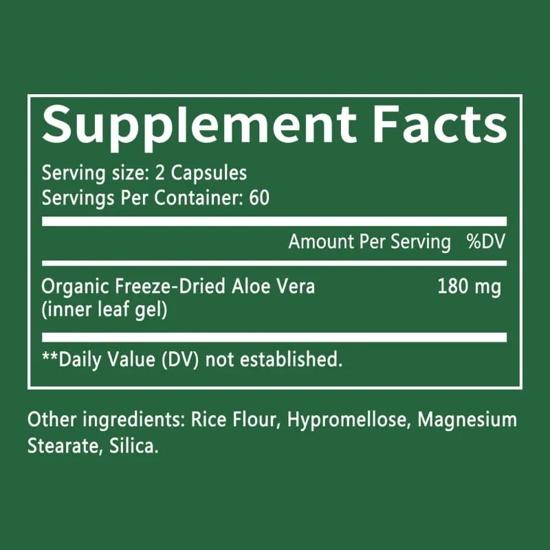 Suplemento de Aloe Vera - Feito com Aloe Vera Orgânico, auxilia na digestão da pele e na saúde das articulações para homens e mulheres — image 6