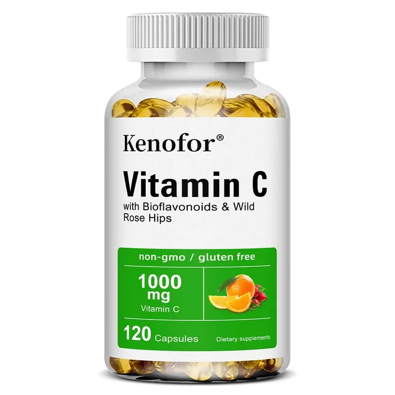 Βιταμίνη C 1000 Mg - με Citrus Rosehip Ανοσοποιητική Υποστήριξη Παραγωγή Κολλαγόνου Υγεία του Δέρματος Αντιοξειδωτικό 120 Κάψουλες