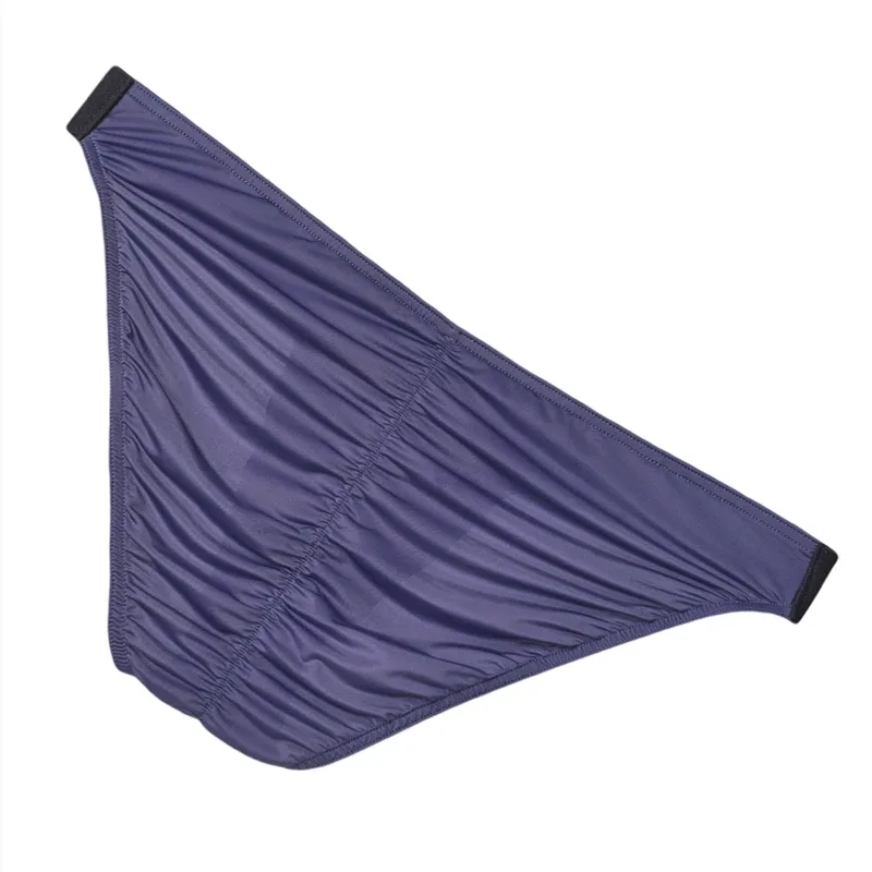 Ice Silk Brief Panlalaking Panloob na Panloob na Panlalaki Malapad na Sinturon Sexy U Pouch Wrinkle Back Bikini Slips Hombre Breathable Exotic Lingerie 3256808930282413