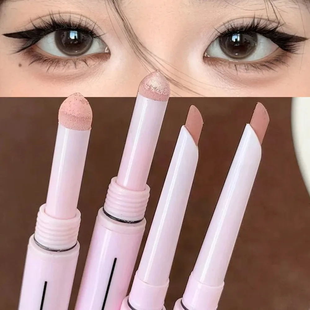 Dual End Glitter Matte Aegyosal Pen Brightening Highlight & Shadow Stick Eye Makeup Lying Silkworm Eyeliner Gel Pencil 애교살 펜 — image 5
