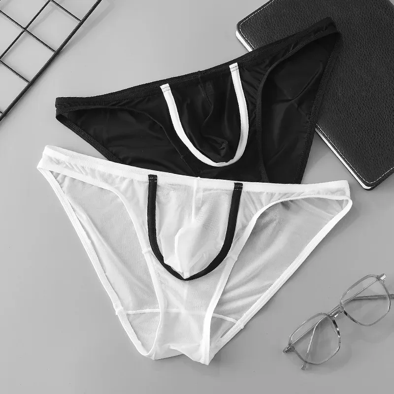 MAN Men Underwear Sexy Low Rise Briefs Tangas Sexis De Hombre Breathable Men Underwear Brief 2-Pack
