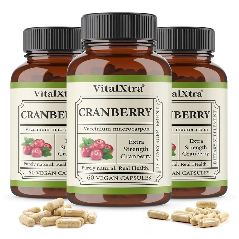 Κάψουλες Cranberry Extra Strength - 12 500 mg φρέσκα κράνμπερι ανά κάψουλα Βελτιστοποιεί την υγεία του ουροποιητικού συστήματος - Vegan — image 10