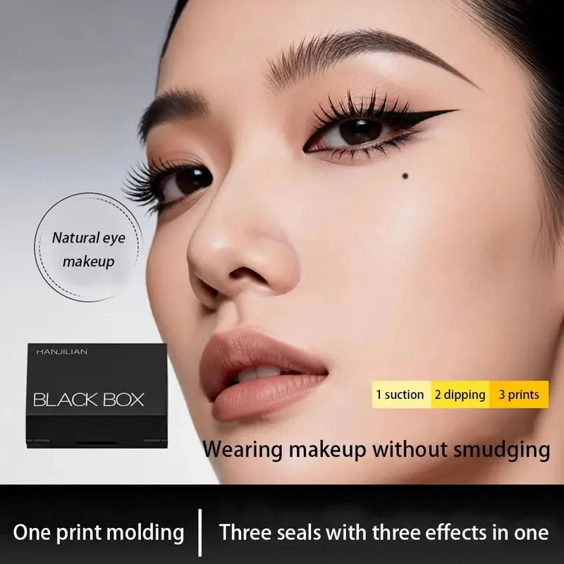3-σε-1 Lower Eyelash Stamp Eyeliner & Mole 3s Fast Natural Portable Eye Makeup Αντιολισθητική Εφαρμογή Σετ μακράς διαρκείας D9e1 — image 3