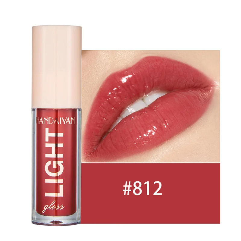 12 Χρώματα Mirror Pearl Lip Gloss μακράς διαρκείας Ενυδατική λάμψη Glitter Lip Glaze Αδιάβροχο γυαλί υγρό κραγιόν Γυναικείο μακιγιάζ