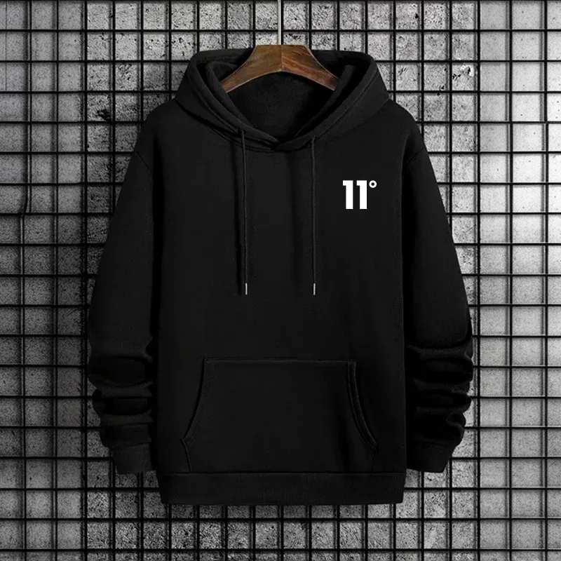 2025 New Arrival Men's Sweatshirt Urban Casual Fashion Hooded Long Sleeve Pullover Autumn Winter Daily Casual Sporty Warm Hoodie — image 1