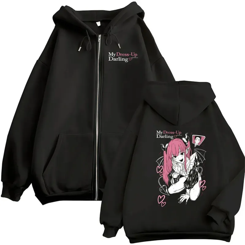 Anime Marin Kitagawa My Dress Up Darling Zipper Hoodie Men Women Kawaii Clothing Pullover Sweatshirt Long Sleeve Jacket Hoodies — image 1
