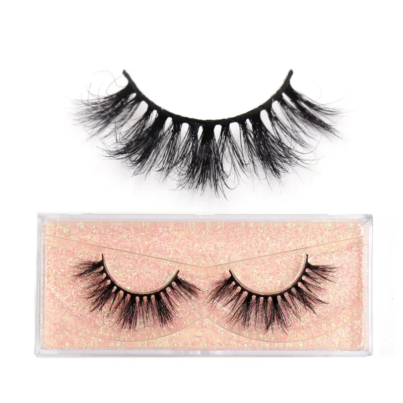 3D Mink Lashes Μαλακές τρίχες Ψεύτικες βλεφαρίδες Αφράτος όγκος Wispy Fake Lashes Extension Μακιγιάζ — image 31