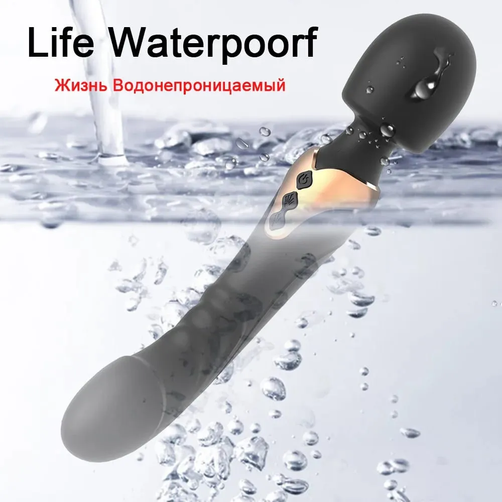 Women Powerful AV Dildos Vibrator Magic Wand 10 Modes Clitoris Stimulator G Spot Vagina Nipple Massager Adult Sex Toys for Women — image 5