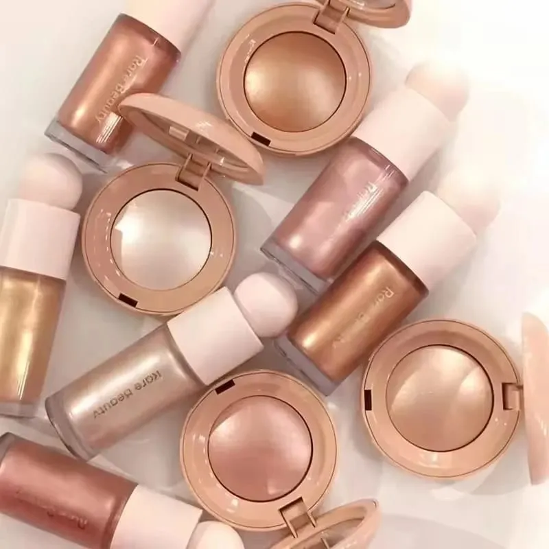 Rare Beauty Melting Cream Blush Makeup Matte Pearlescent Texture Glitter Blush Highlighter Bright Nourish Moisturize Lip Gloss — image 3