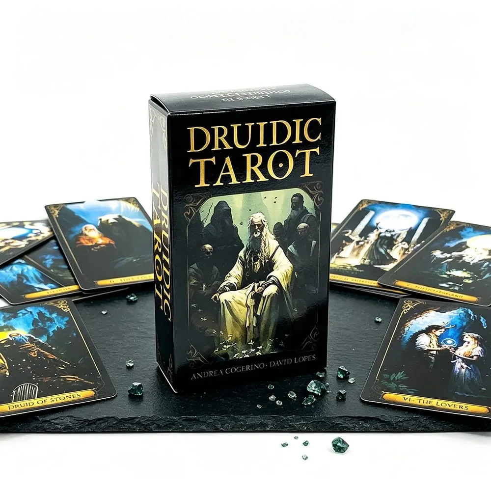 Cards 78 Cards Fortune Telling Mysterious Divination Επιτραπέζιο παιχνίδι καρτών Παιχνίδι Πνευματικές προμήθειες για συλλέκτες Ταρώ — image 2